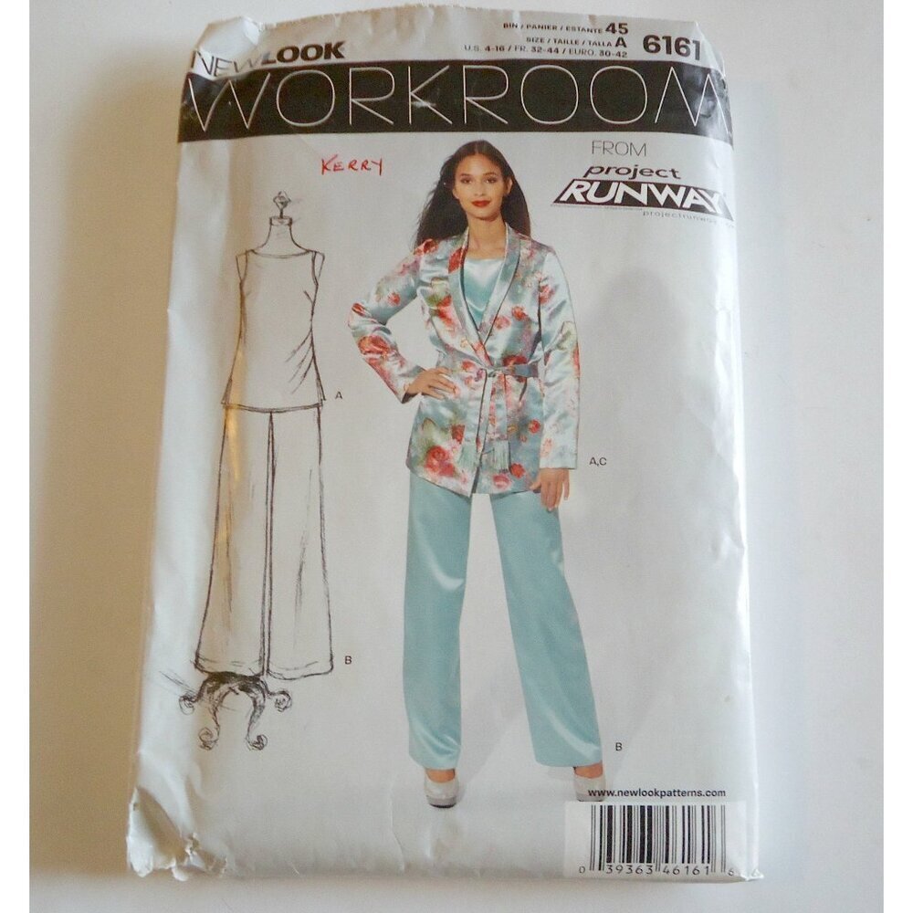 New Look 6161 Sewing Pattern Misses' Tunic And Pants Size A 4 6 8 10 12 14 16